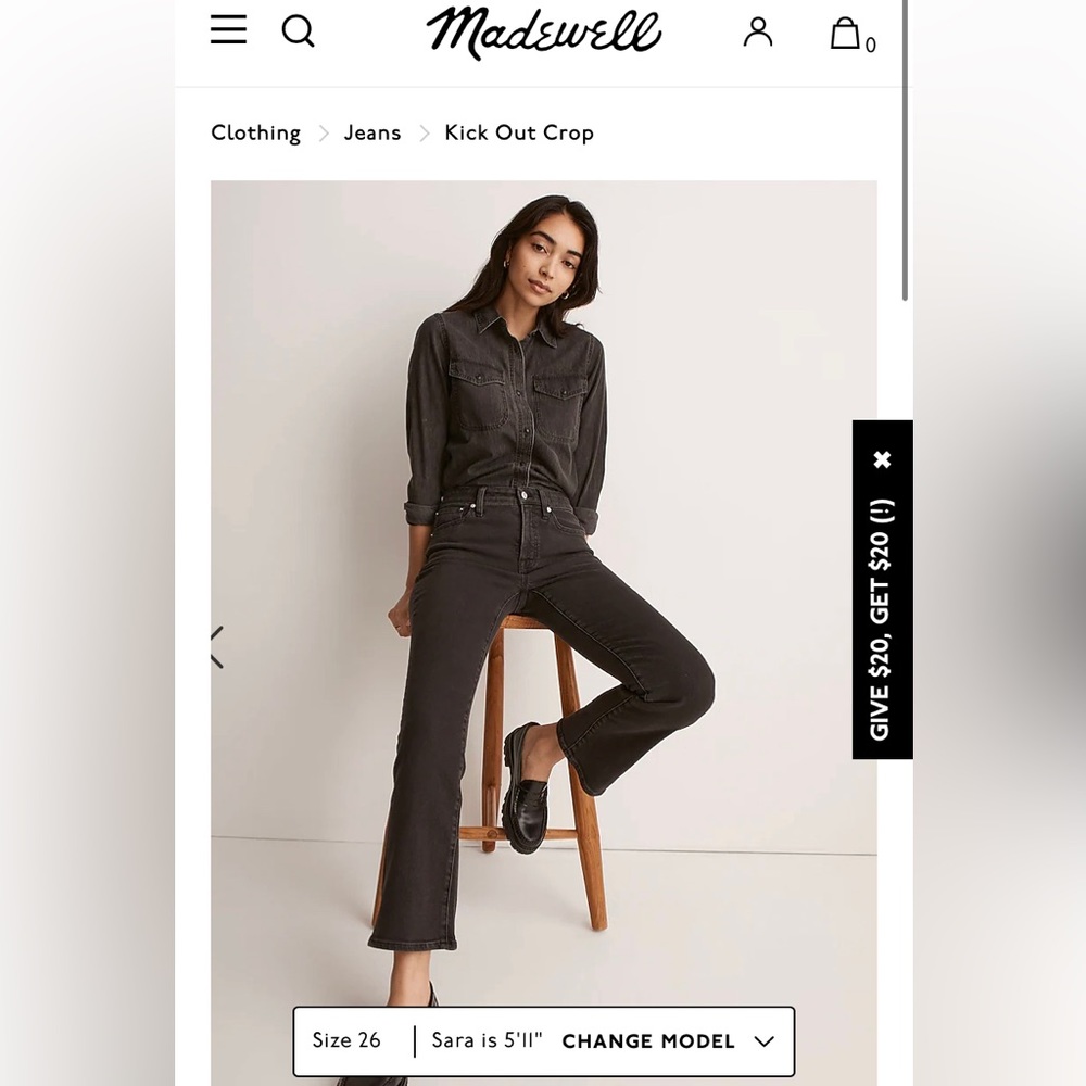 Madewell Cali Denim Crop Jeans